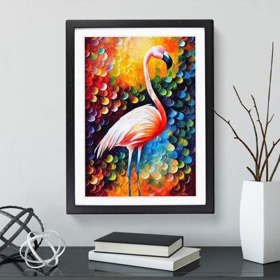 Flamingo Portrait No.5 - Framed Print