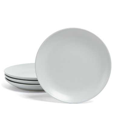 Over&Back Coupe Semi Hand-Finished Stoneware Appetizer Plates