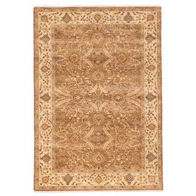 Jamshidpour Brown Rug 5'8" x 8'1"