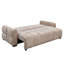 Canapé-lit capitonné beige 92 po Cara