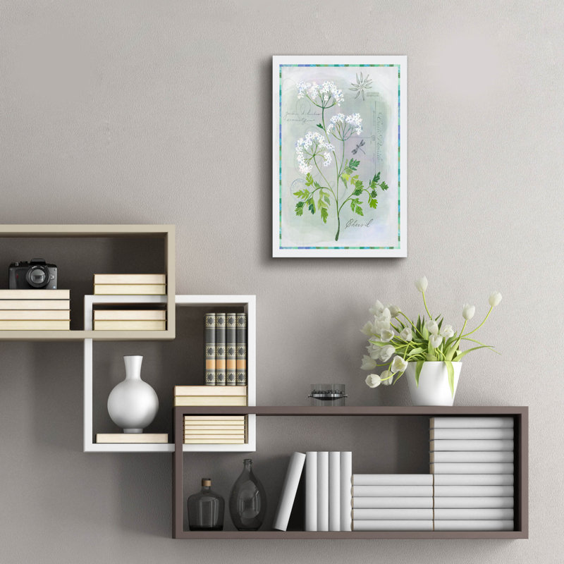  «Chervil Flora» par Fiona Stokes-Gilbert, art mural en verre acrylique, 16 po x 24 po, H 24 po x l 16 po