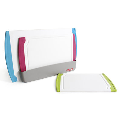 Ensemble de planches à découper avec organisateur 4 pièces Coded
