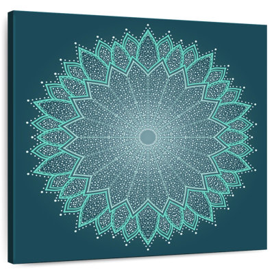 Mandala de couleur turquoise Kerner