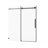 60" W X 72" H Sliding Shower Door, Frameless Sleek Glass Shower Door, 1/4" (6Mm) Thick Tempered Clear Glass With Easy-Clean Coating, Stainless Steel Hardware