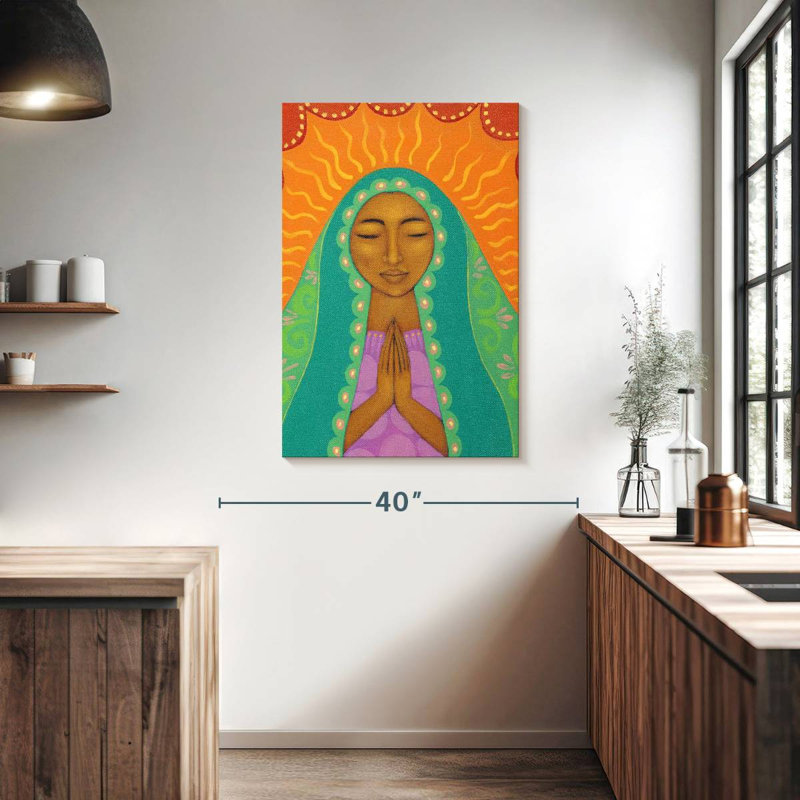 Adella vierge de Guadalupe, H 39 po x l 26 po