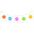 10 Piece Multi-Colour Round Chinese Lantern Garden and Patio Lights 8" Spacing Set