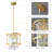 Jennesa 1 - Pack Pendant Lights Kitchen Island Crystal Semi Flush Mount Ceiling Light Modern Chandeliers for Hallway Entryway Bedroom Balcony-2016682043-2055218622
