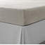 Drap-housse en lin taupe
