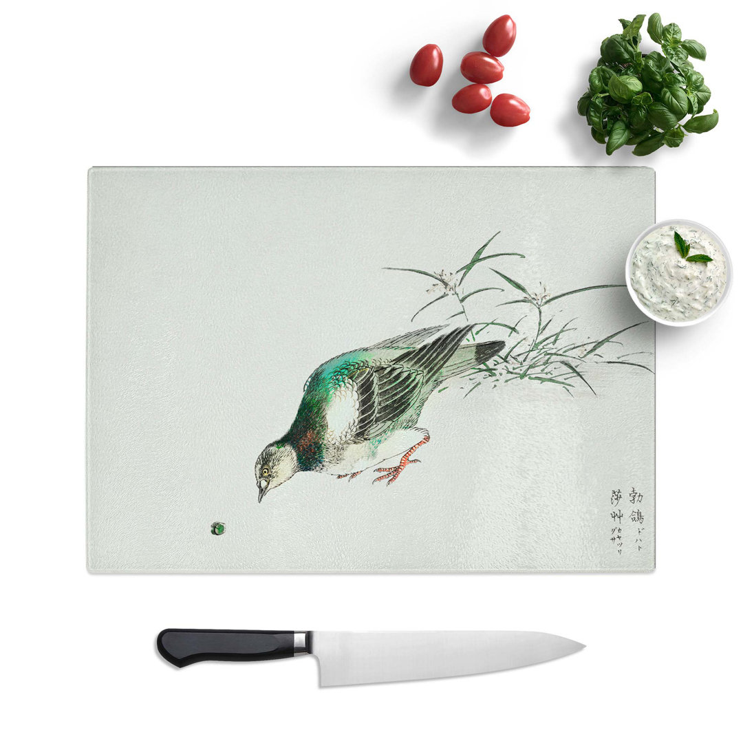 Glass Eastern Turtle Dove by Numata Kashu Chopping Board