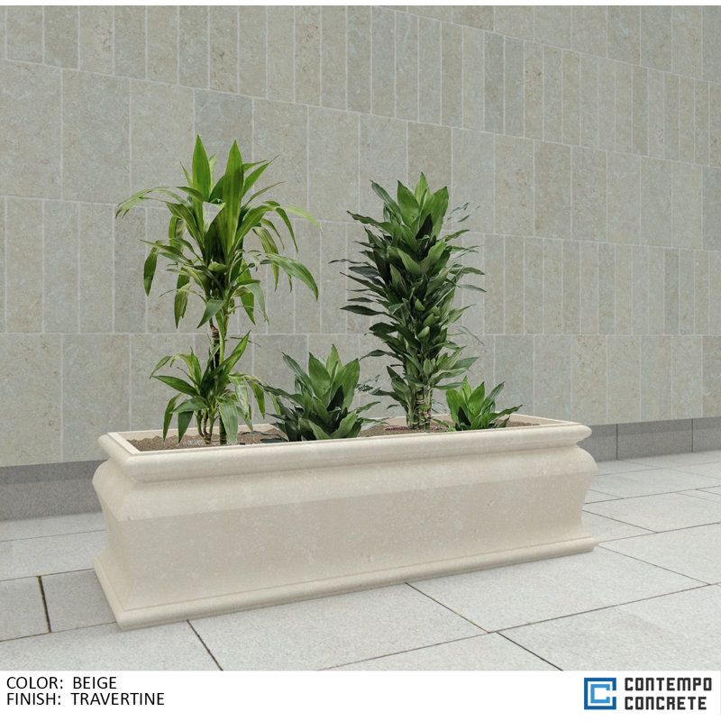 Jardinière Grand Marino, Beige travertin