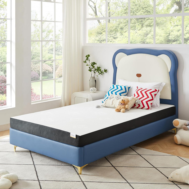 Matelas en mousse viscoélastique mi-ferme Alwyn Home Hallinan, Lit simple, 6"