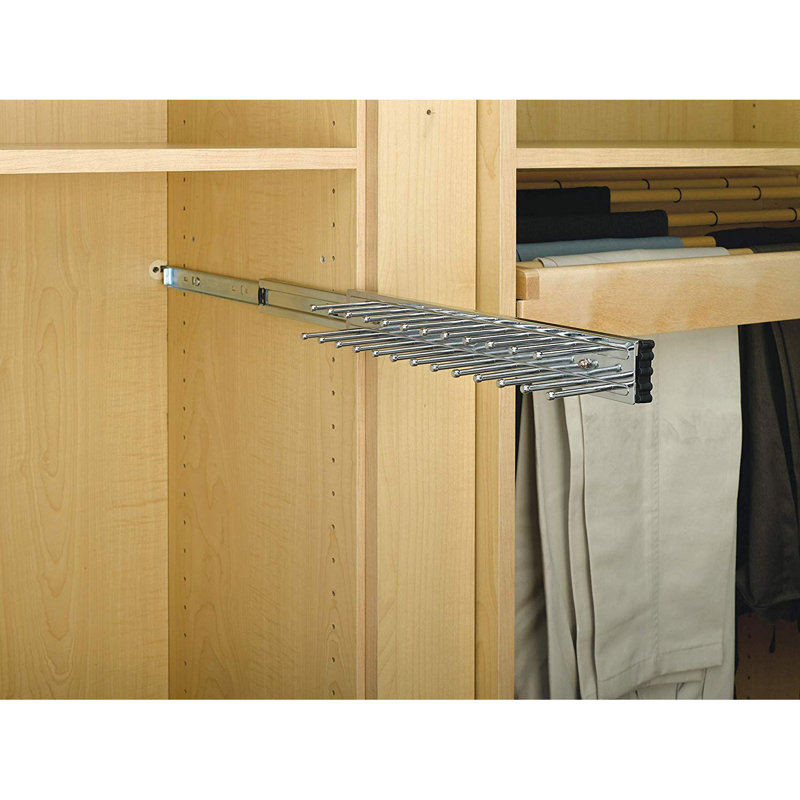 Side Mount Extending Tie Rack