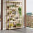 Stoil 68.89" H x 37.4" W Steel Geometric Bookcase-319085005