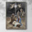 Bethlehem Night, reproduction encadrée - bois massif-1600541782