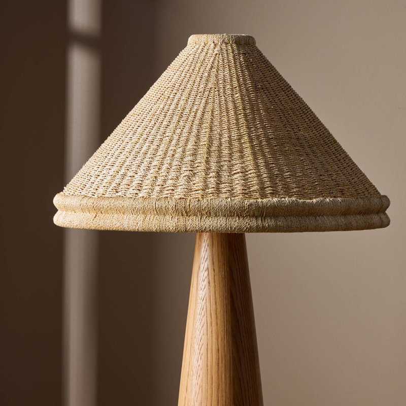 Lampe sur pied en raphia Canela