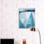 Formes abstraites géométriques bleues et blanches par Marion Griese - impression-619309951-619309949