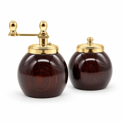 Classic Mahogany Salt and Pepper Set