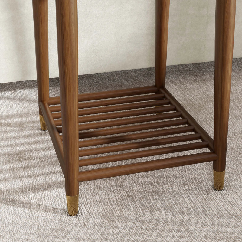 Table d'appoint carrée 19,69 po