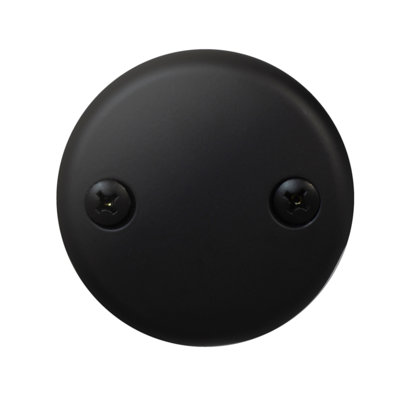 3-1/8" Two-Hole Bathtub Overflow Faceplate and Screws