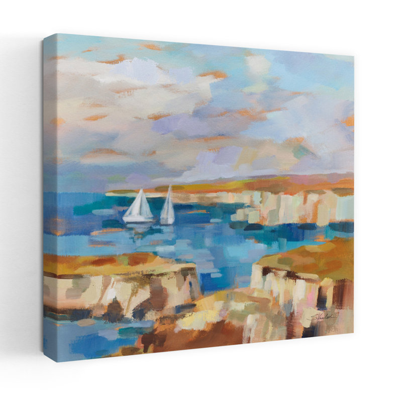 Cape Kaliakra, art contemporain de l'océan, H 24 po x l 24 po