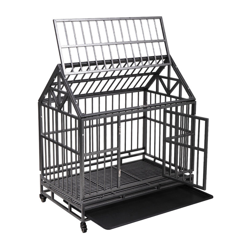 Grand enclos pour chien en métal lourd