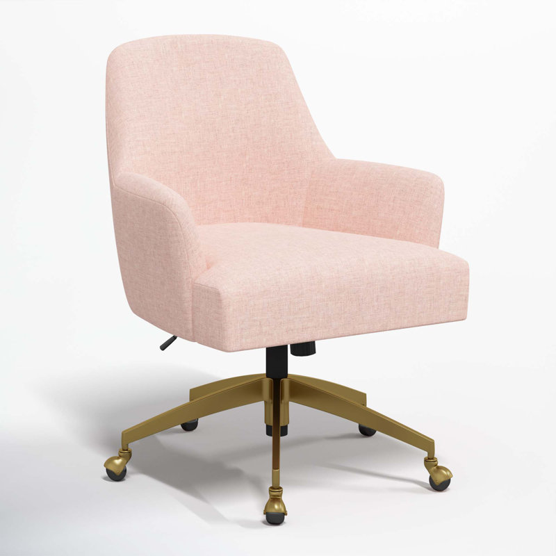 Ambau Task Chair, Zuma Rosequartz Textured Linen