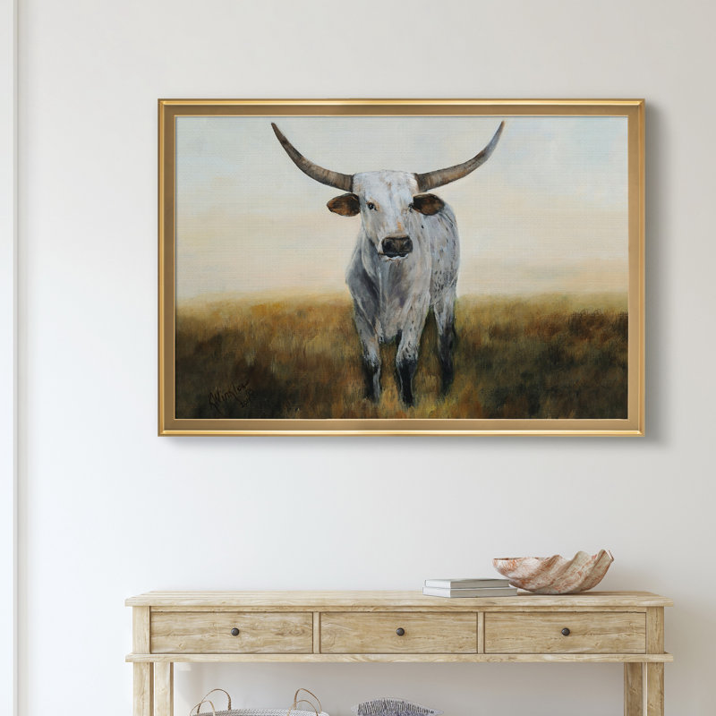 «Knight in White Satin I» - Cadre photo, impression sur toile, H 30,5 po x l 42,5 po x P 1,5 po, Doré