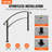 VEVOR Handrails for Outdoor Steps Adjustable Wrought Iron Handrails-98260483-61694610