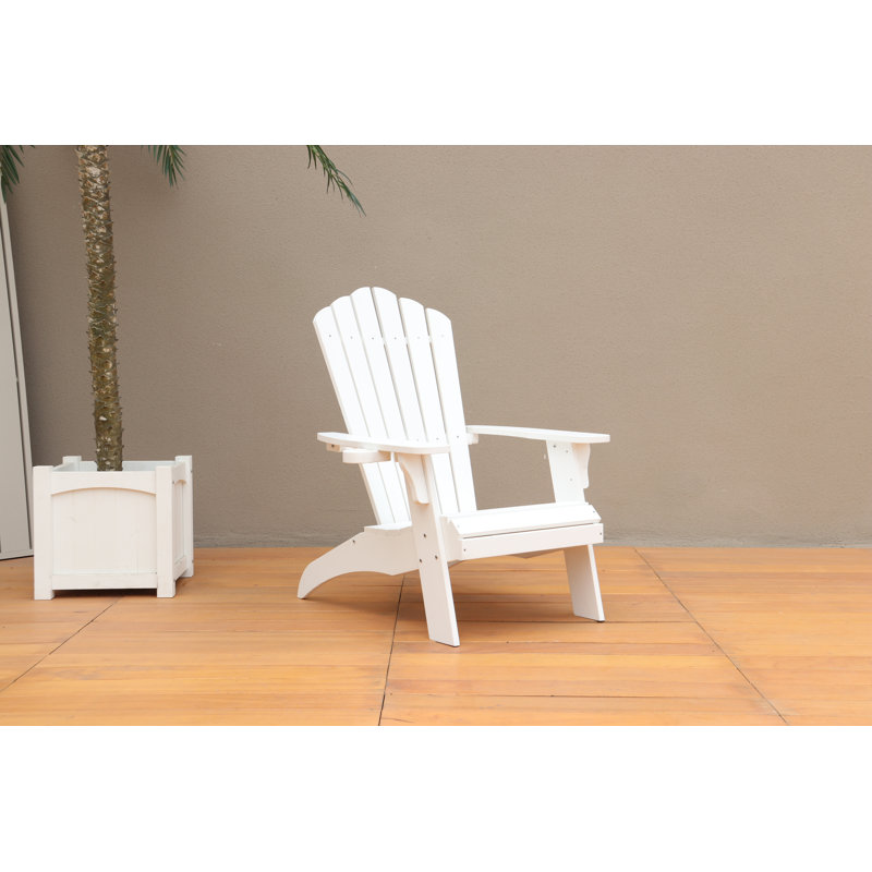 Chaise Adirondack en polystyrène - Blanc