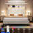 Queen Size Corduroy Upholstered Wingback Platform Bed Frame With Storage Headboard & Charging Station, Cream-2005853183-2005853170
