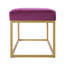 Banc d'entrée moderne capitonné en velours Emerald