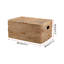 Rattan Storage Basket with Lid, Wicker Decorative Storage Basket for Kitchen, Living Room 19 x 39 x 29 cm