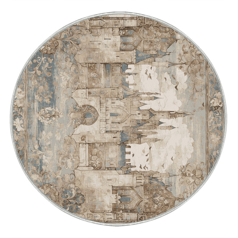 Bannered Hall Rug, Round 8'