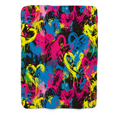 Neon Love Notes - 1 pièce Sherpa Premium