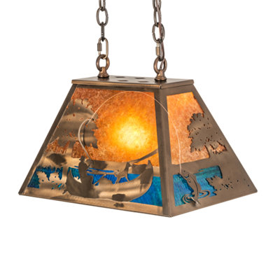 Bass And Fisherman 1 - Light Pendant