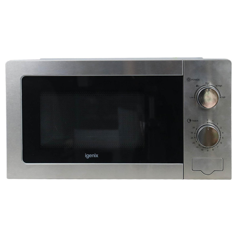 Igenix 20L 800W Manual Microwave Stainless Steel