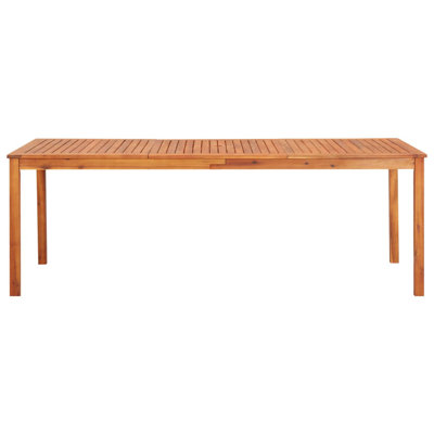 Abell Rectangular Outdoor Dining Table With Umbrella Hole , cm W cm D