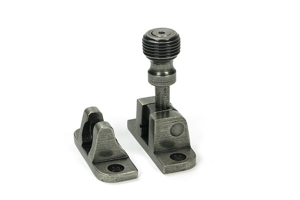 Beehive Brighton Fastener (Radiused), Pewter Patina