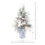 Holiday Tree with Ornaments and Pinecones in Decorative Vase