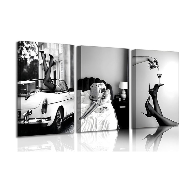 3 Piece Wrapped Canvas Wall Art