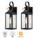 Pankova 16"-1 Outdoor l Wall Light with Dusk to Dawn and Motion Sensor(set of 2)