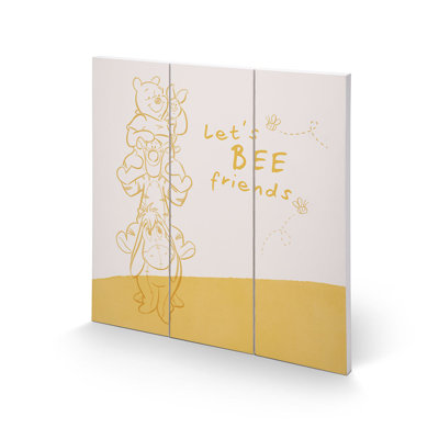 Winnie the Pooh (Let's Bee Friends) Paper Print