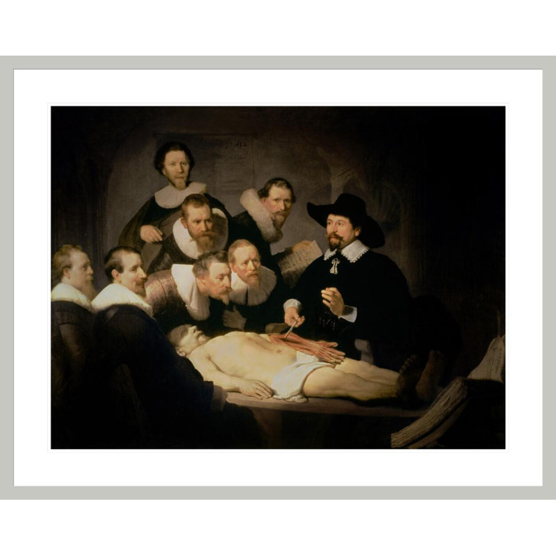 La leçon d'anatomie du Dr Nicolaes Tulp par Rembrandt van Rijn - Estampe numérique encadrée, H 33,15 po x l 41,5 po