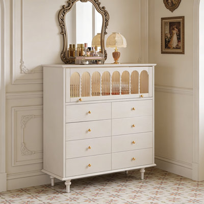 Armoire de rangement artistique de style français