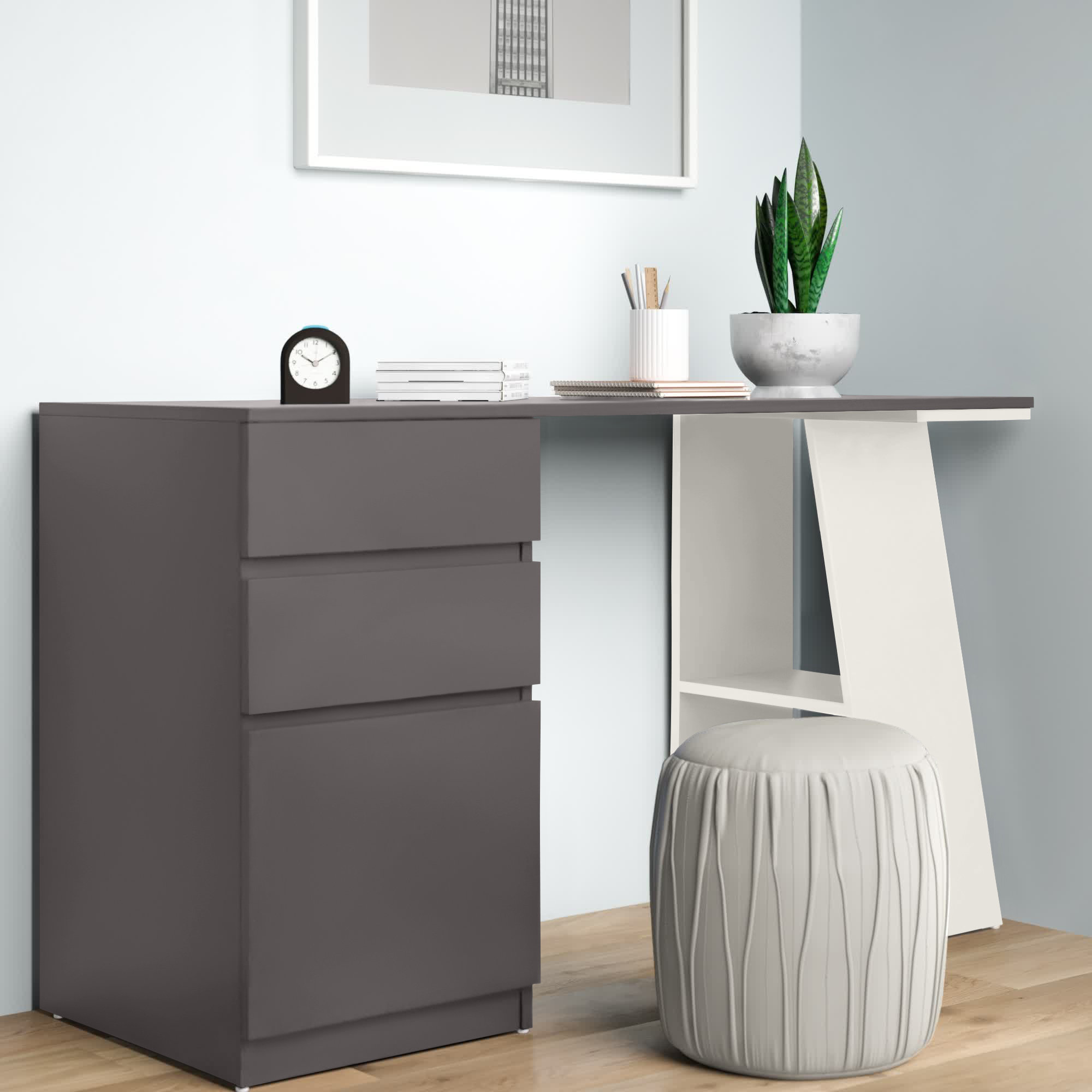 Simple living como modern 2024 writing desk