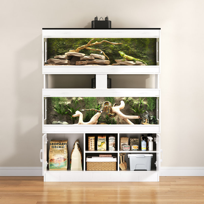 Réservoir pour reptile 60 gallons Terroute, White