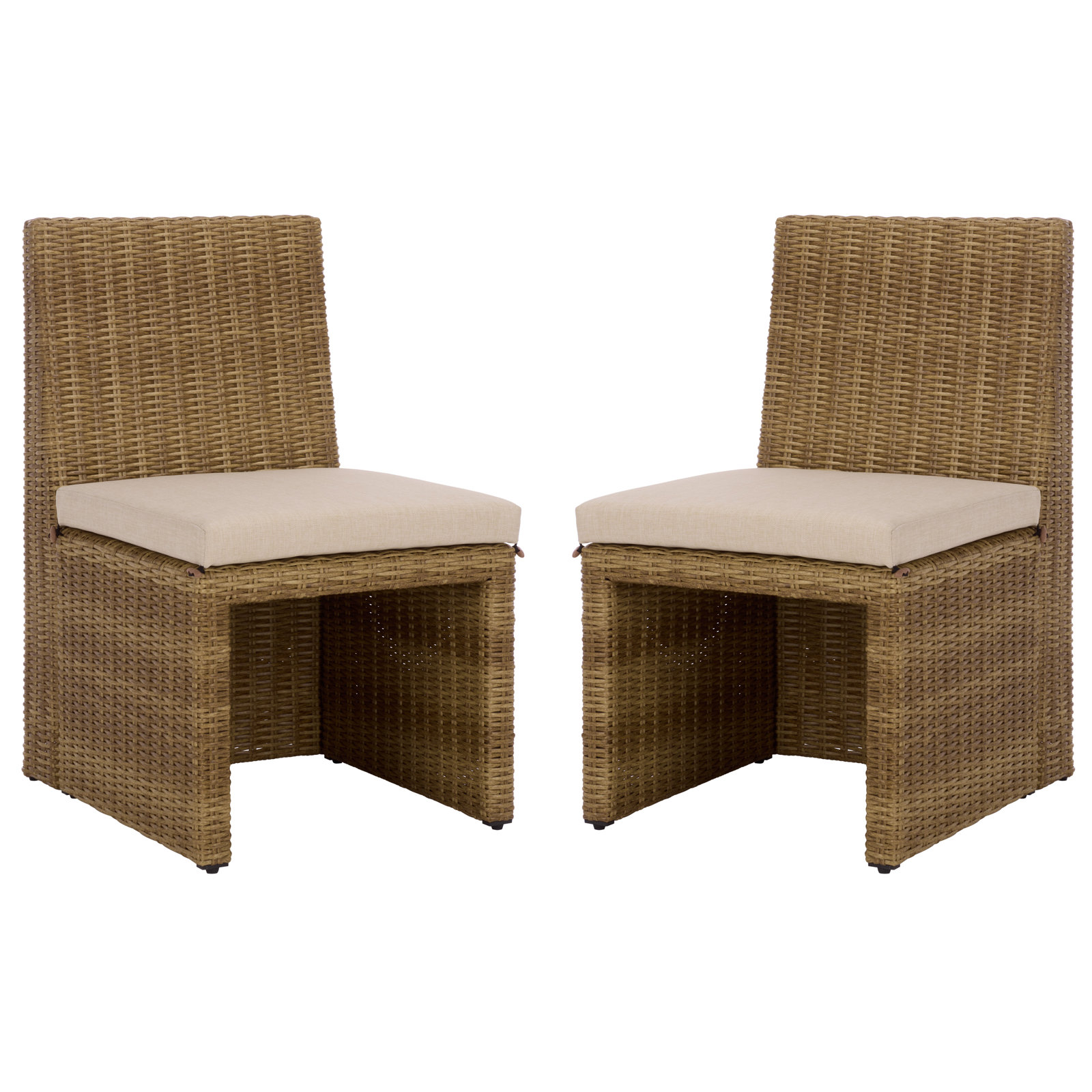Devan Wicker Patio Dining Chairs