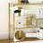 Lulia 39.25'' Glass Top Console Table