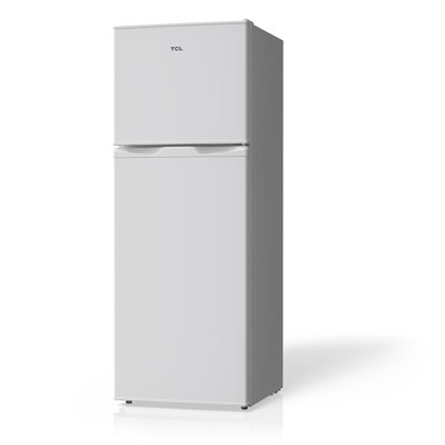 4.7 Cu. Ft. Double Door Refrigerator White with Freezer