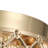 2-lamp Gold Adjustable Iron Ceiling Light